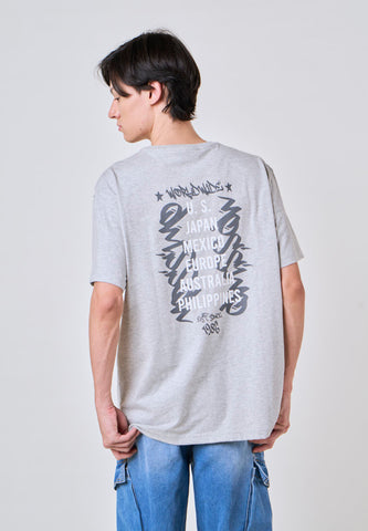 Mossimo Onyx Heather Gray Modern Fit Tee