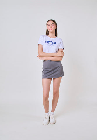 Mossimo Jessica White Classic Cropped Fit Tee