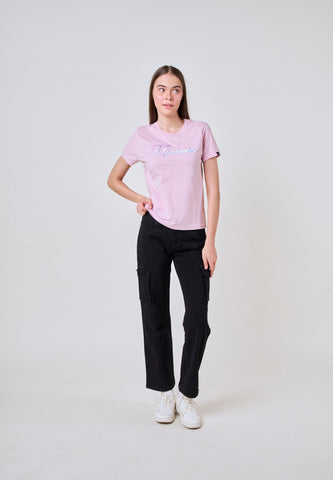 Mossimo Farrah Pink Classic Fit Tee