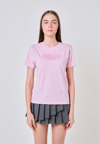 Mossimo Johanna Pink Classic Fit Tee