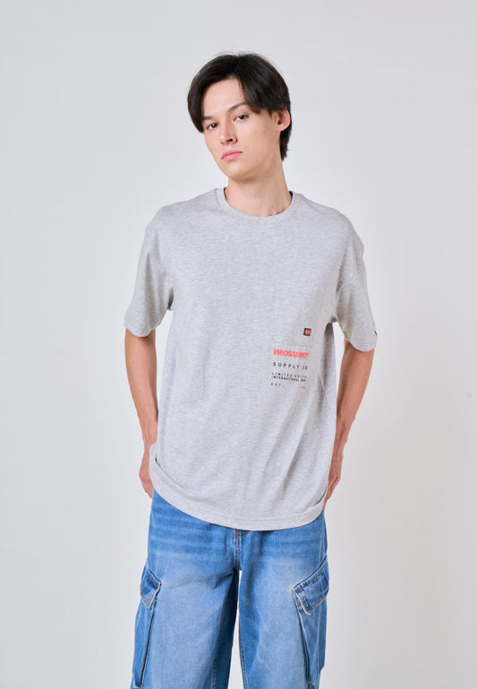 Mossimo Jaxon Heather Gray Urban Fit Tee