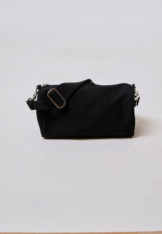 Mossimo Yuna Black Canvas Sling Bag