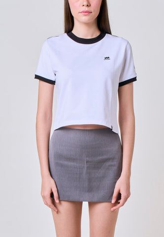 Mossimo Lunaria White Classic Cropped Fit Tee
