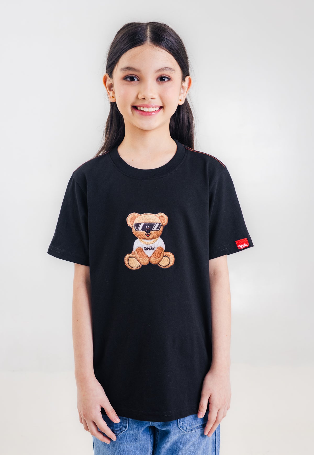 Mossimo Kids Unisex Mossybear Hipster Velvet Tshirt