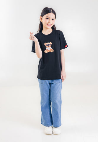 Mossimo Kids Unisex Mossybear Hipster Velvet Tshirt