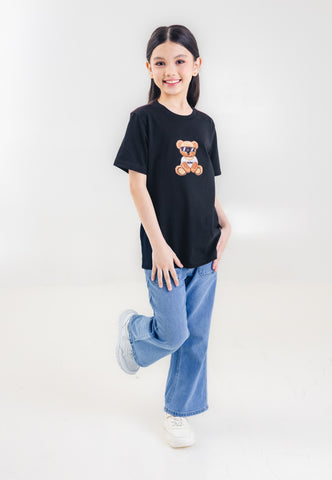 Mossimo Kids Unisex Mossybear Hipster Velvet Tshirt