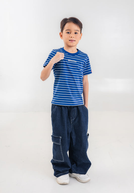 Mossimo Kids Boys' Dark Blue Stripes Basic Tshirt