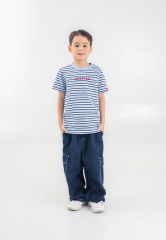 Mossimo Kids Boys Embroidered Stripes Basic Tshirt