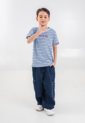 Mossimo Kids Boys Embroidered Stripes Basic Tshirt
