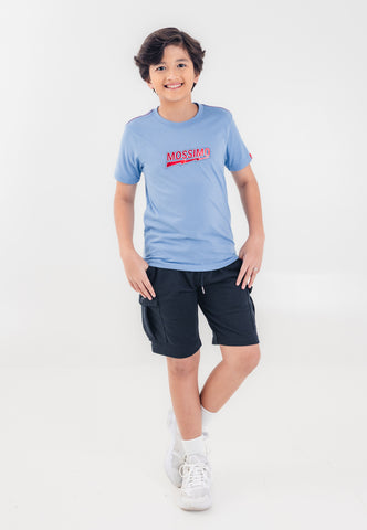 Mossimo Kids Boys' Blue Lightning Logo Basic Tshirt