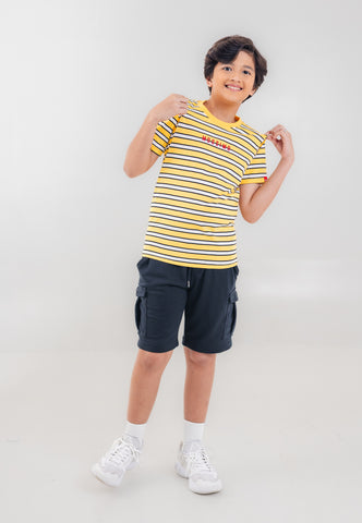 Mossimo Kids Boys Embroidered Stripes Basic Tshirt