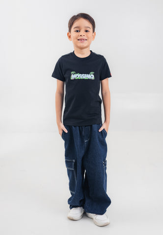 Mossimo Kids Boys' Black Forest Embossed Logo Basic Tshirt