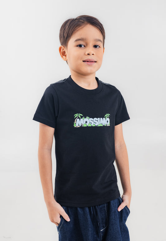 Mossimo Kids Boys' Black Forest Embossed Logo Basic Tshirt