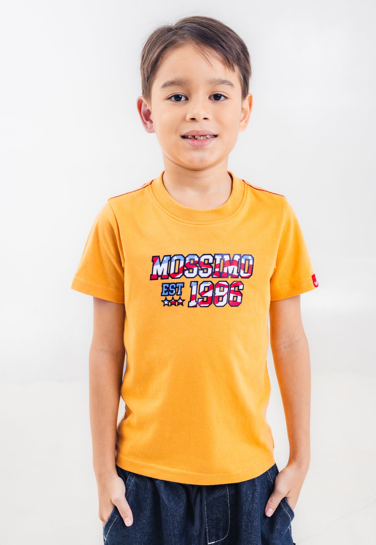 Mossimo Kids Boys' Yellow Graphic Logo Tshirt