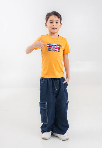 Mossimo Kids Boys' Yellow Graphic Logo Tshirt