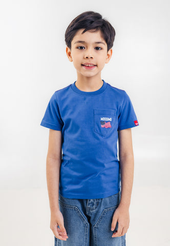 Mossimo Kids Boys' Blue Basic Tshirt w/ Pocket