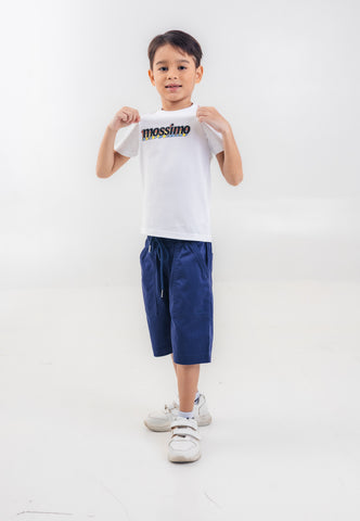 Mossimo Kids Boys' White 3D Logo Basic Tshirt