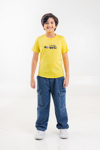 Mossimo Kids Boys' Yellow Truck Logo Graphic Tshirt