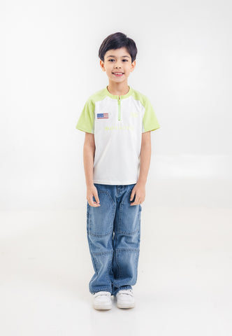 Mossimo Kids Boys' Light Green Raglan Track Zip Top