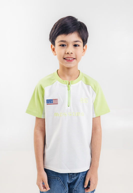 Mossimo Kids Boys' Light Green Raglan Track Zip Top