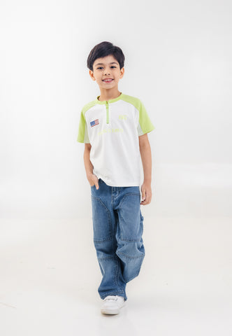 Mossimo Kids Boys' Light Green Raglan Track Zip Top