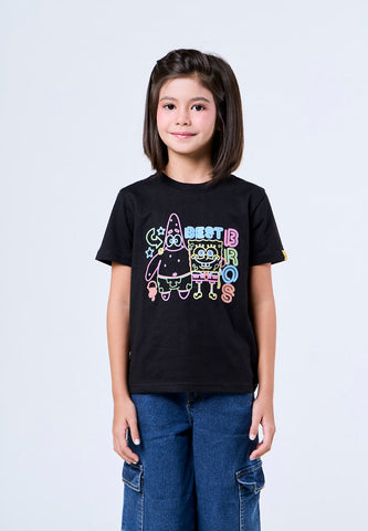 Mossimo Kids Spongebob Black Regular Unisex Tshirt