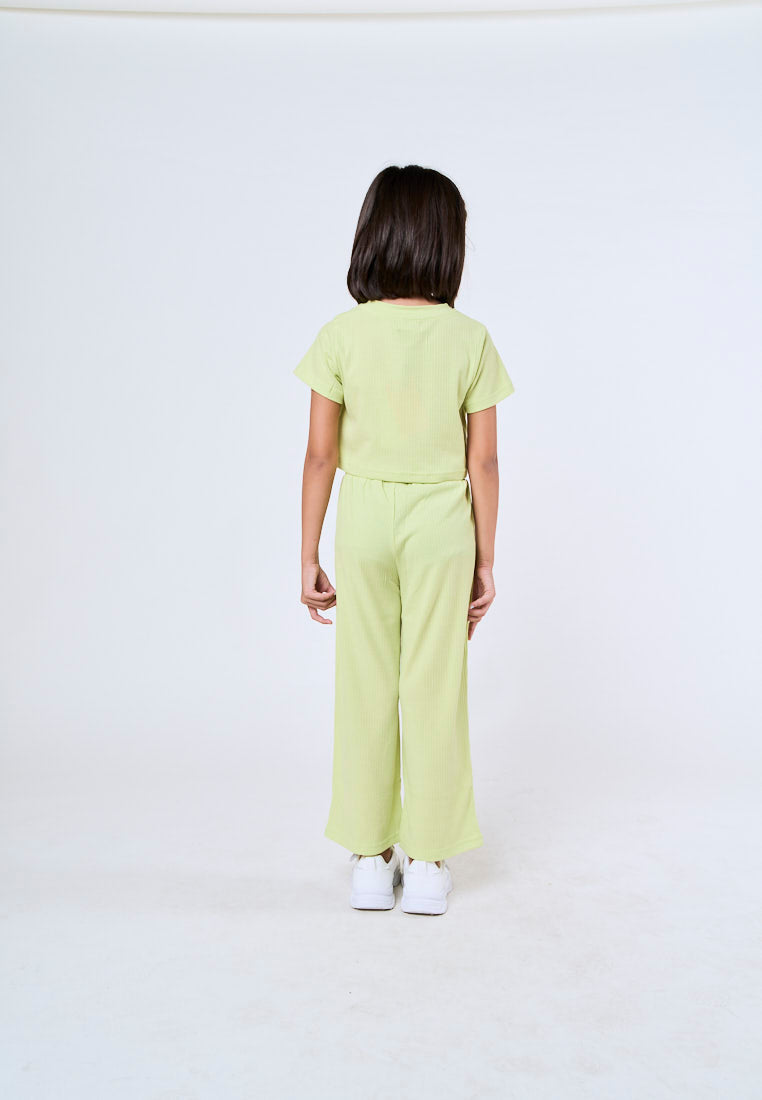 Mossimo Kids Girls Aila Seacrest Cropped Top and Wide Leg Pants Set