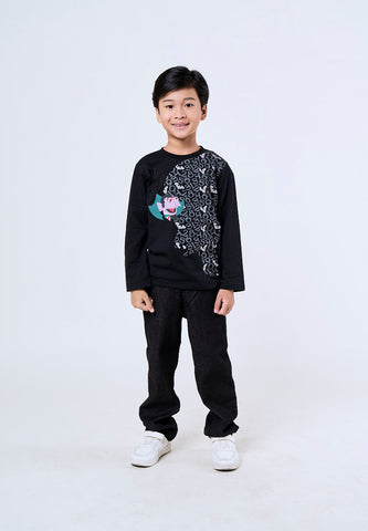 Mossimo Sesame Kids Black Printed Pullover