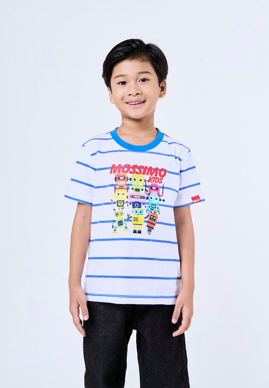 Mossimo Kids Jayden White Robokids  Regular Tshirt