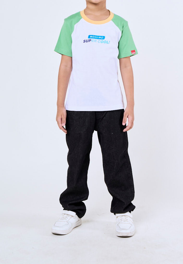 Mossimo Kids Sebastian White Raglan Regular Tshirt
