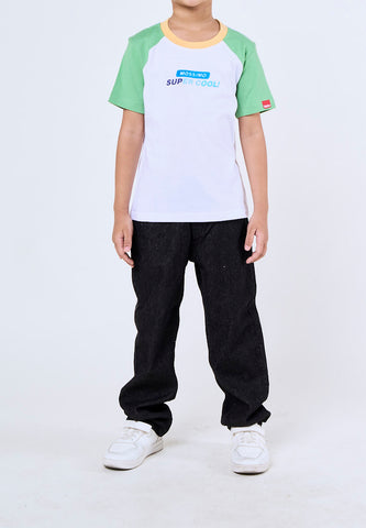 Mossimo Kids Sebastian White Raglan Regular Tshirt