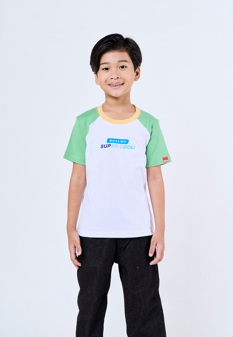 Mossimo Kids Sebastian White Raglan Regular Tshirt