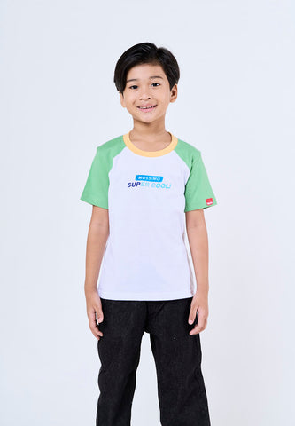 Mossimo Kids Sebastian White Raglan Regular Tshirt