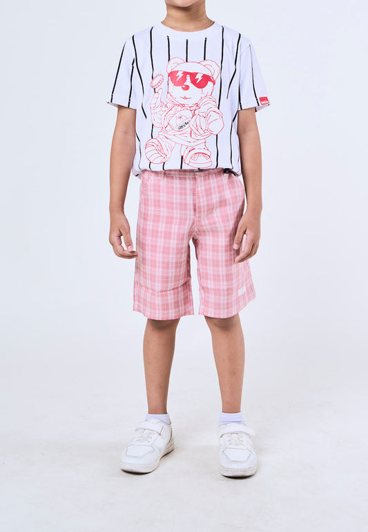 Mossimo Kids Ron Pink Four Pocket Stripes Shorts