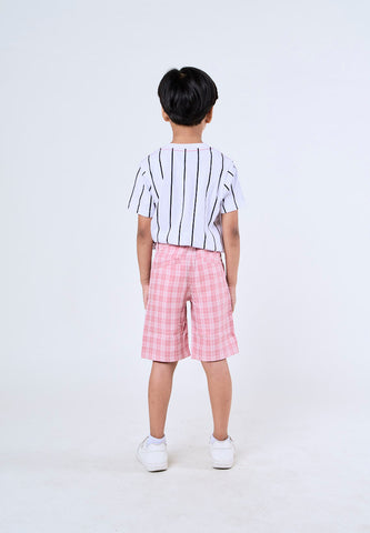 Mossimo Kids Ron Pink Four Pocket Stripes Shorts