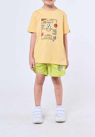 Mossimo Kids Spongebob Lime Green Mid Length Plain Board Shorts