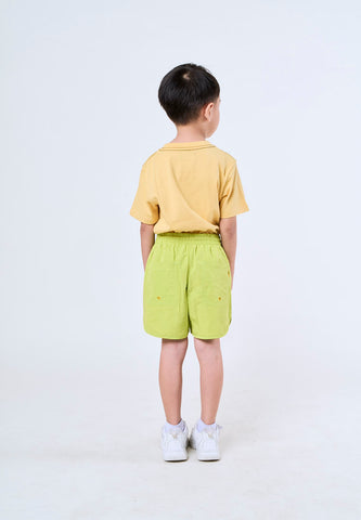 Mossimo Kids Spongebob Lime Green Mid Length Plain Board Shorts