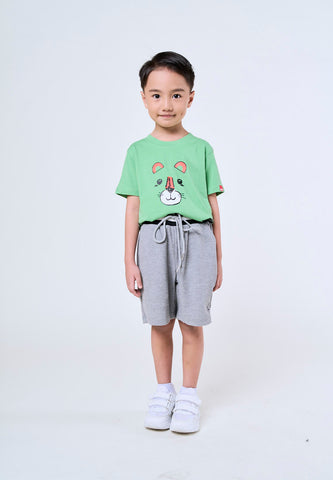 Mossimo Kids Isaac Heather Gray Sports Loose Knitted Shorts