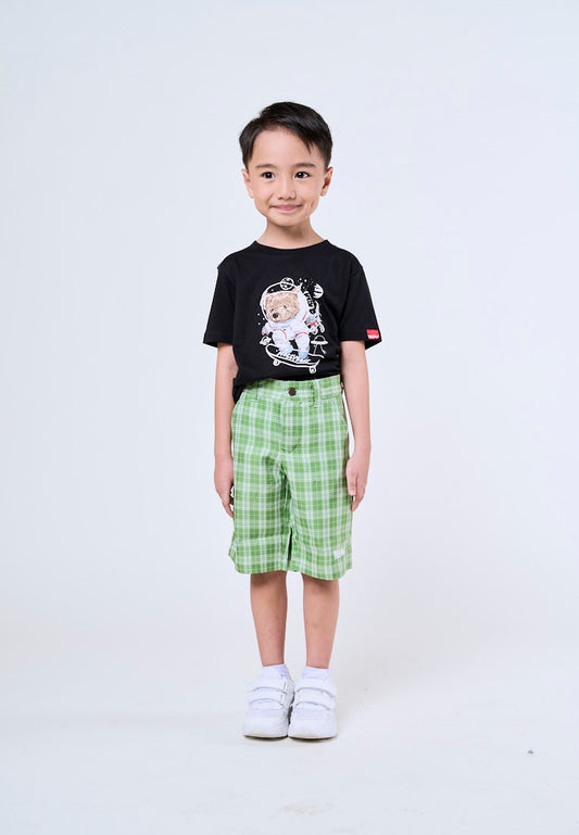 Mossimo Kids Ron Aspen Green Four Pocket Stripes Shorts