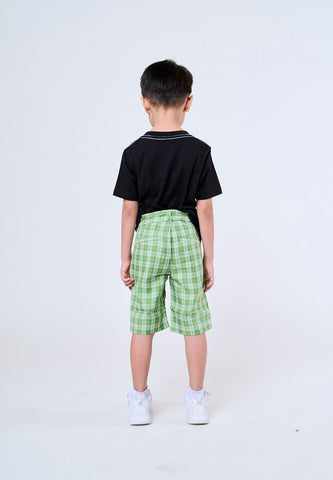 Mossimo Kids Ron Aspen Green Four Pocket Stripes Shorts