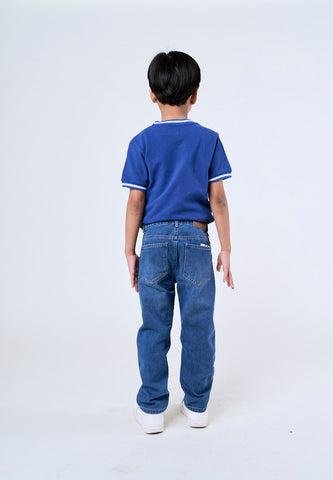 Mossimo Kids Weston Dark Denim Straight Leg Vintage Washed Jeans