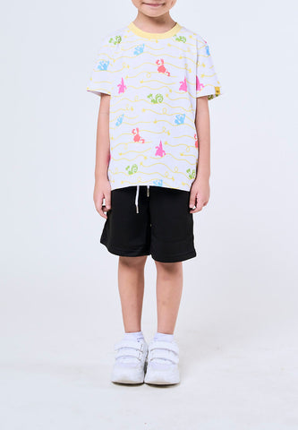 Mossimo Kids White Spongebob Group Pattern Set