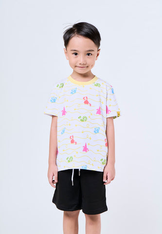 Mossimo Kids White Spongebob Group Pattern Set