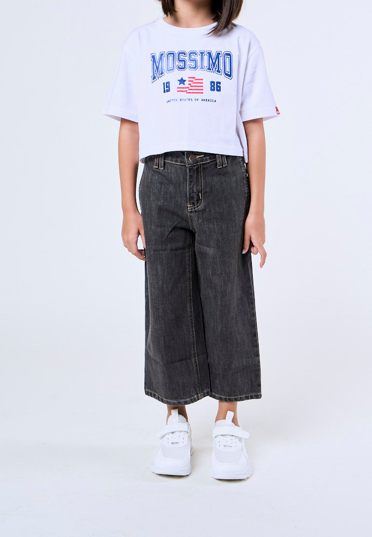 Mossimo Kids Alea Light Gray Wide Leg Jeans
