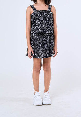 Mossimo Kids Eloise Black Ruffle Trim Tank Top and Skirt Skirt