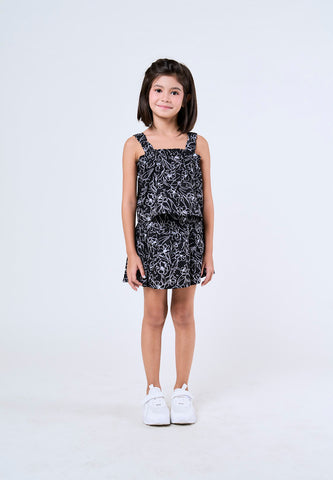 Mossimo Kids Eloise Black Ruffle Trim Tank Top and Skirt Skirt