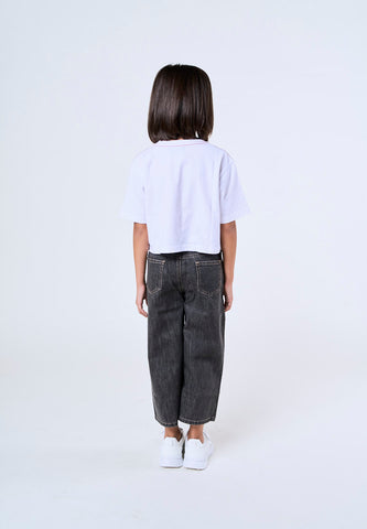 Mossimo Kids Alea Light Gray Wide Leg Jeans