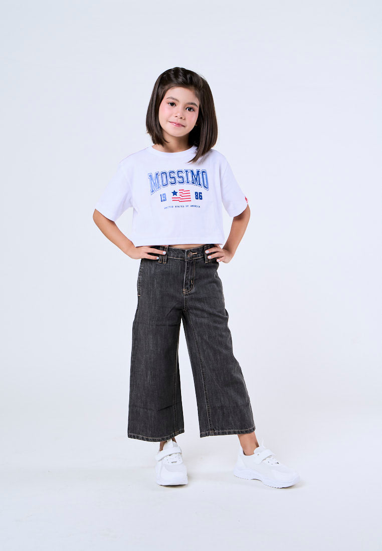 Mossimo Kids Alea Light Gray Wide Leg Jeans