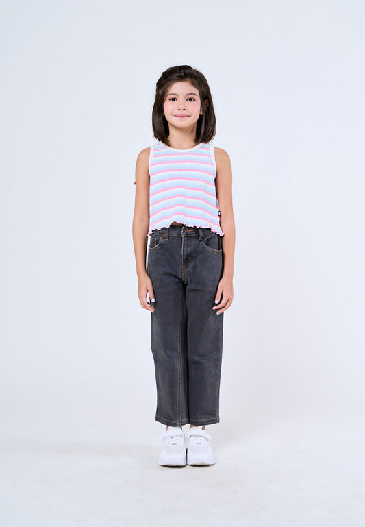 Mossimo Kids Girls Jerlyn Gray Basic Five Pocket Jeans