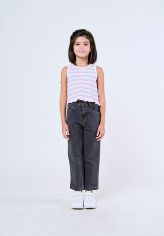 Mossimo Kids Girls Jerlyn Gray Basic Five Pocket Jeans